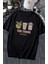 Oversize The Three Amigos Sırt Baskılı Tişört, Unisex Tekila Temalı Bisiklet Yaka T-Shirt 2