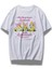 Unisex Lemonade Yazılı Tişört, Oversize Kurdele Baskılı Bisiklet Yaka T-Shirt 1