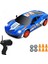 Ölçek Oyuncak 4x4 Uzaktan Kumandalı 20 Km/h Hız Drift Için Üretilmiş Şarjlı Araba Rc Yarış Arabası Full Fonksiyon Parkur Dubaları ve Drift Tekerleri 500 Mah Batarya (Mavi) 1