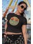 Summer Yazılı Crop Top, Kadın Çiçekli Gülen Yüz Baskılı Crop Bluz 2