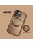 Apple Iphone 15 Pro Uyumlu Magnezyum Serisi Standlı Kapak Magsafe Sert Kılıf + Kamera Lens Koruma . 1