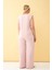 Akbeniz Kadın Pembe Büyük Beden Penye Alt Üst Takım 6