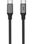 USB C&apos;den USB C&apos;ye 60W, 2.4A, 1m, Pd 2.0, Çift Kat Örgülü Hızlı Şarj ve Data Kablosu (Gri, 1 Metre) 1