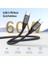 USB C&apos;den USB C&apos;ye 60W, 2.4A, 1m, Pd 2.0, Çift Kat Örgülü Hızlı Şarj ve Data Kablosu (Gri, 1 Metre) 3