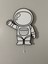 Ahşap Doodle Astronot Çocuk Odası Gece Lambası 27X35 Siyah 4