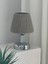 Şık Gri Kadife ve Süet Kablosuz Masa Lambası, Modern ve Zarif Tasarım 3