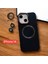 Apple Iphone 14 Uyumlu Magnezyum Serisi Standlı Kapak Magsafe Sert Kılıf + Kamera Lens Koruma . 3
