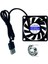 60X60X10 mm USB Fan Çift Bilyalı Rulman Sessiz, 5V, 0.10 A, 3000 Rpm Modem Receiver Dvr Playstation Tv Box, Telefon, Akvaryum Soğutucu, Fırçasız Soğutma Fanı, 2