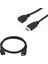 HDMI Kablo Erkek Dişi Gold Uçlu 25 cm Uzatma (Mini Hd Rec. Için) (5232) 1