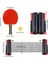 Masa Tenisi Ağı ve Raket Seti Taşınabilir Geri Çekilebilir Ping Pong Ağı Uzatılabilir Masa Tenisi Ağı Ayarlanabilir Uzunluk 190 cm (Maks) x 15 cm 4