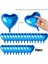 Metalize Parlak Mavi Kalp Şekilli Uçan Balon Folyo 18 Inç 45 cm 25 Adet 3