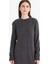 Regular Fit Bisiklet Yaka Yırtmaçlı Basic Düz Uzun Kollu Tunik H3431AZ25WN 1