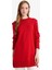 Regular Fit Bisiklet Yaka Yırtmaçlı Basic Düz Uzun Kollu Tunik H3431AZ25WN 1