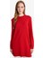Regular Fit Bisiklet Yaka Yırtmaçlı Basic Düz Uzun Kollu Tunik H3431AZ25WN 3