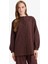 Relax Fit Bisiklet Yaka Gofre Dokulu Uzun Kollu Tunik D4145AX25AU 3