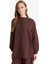 Relax Fit Bisiklet Yaka Gofre Dokulu Uzun Kollu Tunik D4145AX25AU 4