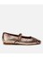 01AYH310420A540 KADIN Deri Gold Yılan Desenli Babet 1