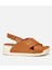 01SAH306840A370 KADIN Deri Taba Ayarlanabilir Comfort Sandalet 1