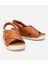 01SAH306840A370 KADIN Deri Taba Ayarlanabilir Comfort Sandalet 2