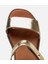 01SAH306960A540 KADIN Deri Gold Ayarlanabilir Düz Sandalet 4