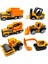 Metal Inşaat Araç Seti 6 Parça Beton Mikseri Kepçe Forklift Yol Düzleyici Kamyon 2