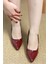 8 cm Topuklu Stiletto Bordo 2