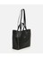 03CAH309190A100 KADIN Deri Siyah Zımba Detaylı Tote Çanta 2