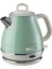 Vintage Elektrikli Su Isıtıcı 1 Litre Yeşil 2868/04 - Paslanmaz Çelik, Retro Kettle, 1630 Watt, Otomatik Kapanma, Kablosuz 360° Duylu 1