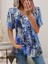 Rose's Boutiqe All About Women Kadın V Yaka Renkli Leopar Desen Büzgü Detay Süprem Bluz 1
