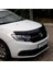 Dacia Logan Uyumlu Mcv Ön Kaput Koruma Rüzgarlığı 3mm Akrilik (Abs) Parlak Siyah Deflektör 2014-> 2