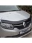 Renault Symbol Ön Kaput Koruma Rüzgarlığı 3mm Akrilik (Abs) Parlak Siyah Deflektör 2013-> 3
