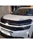 Citroen C5 Aircross Ön Kaput Koruma Rüzgarlığı 3mm Akrilik (Abs) Parlak Siyah Deflektör 2017-> 4