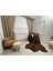 Nivemeshome Modern Kahve Geçişli 1/3 Sık Pile Tül Perde Apm 5