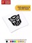 Transformers Kafası - Araç, Oto, Laptop, Duvar Uyumlu Sticker 10*10 cm 1
