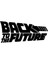 Back To The Future Sticker Oto Motor Laptop Duvar Folyo Sticker 30X12 cm 1