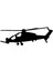 Atak Helikopter Oto Motor Laptop Duvar Folyo Sticker 15X6 cm 1