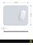 Gri Renkli Ergonomik Mouse Pad - 23 cm x 19 cm - Kaydırmaz Taban Ev ve Ofis Kullanımı Için Ideal Fare Altlığı Mousepad 6