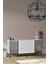 Viva Camlı Konsol Beyaz Aynalı 4 Kapaklı Raflı 160x80x43,5 Cm 1