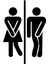 Sıkışmış Bay Wc Sticker Oto Motor Laptop Duvar Folyo Sticker 60X90 cm 2