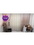Nivemeshome Mızraklı FIR0914 AR03102 Duman Rengi 1/3 Sık Pileli Tül Perde Apm 1