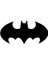 Batman Amblem Sticker Oto Motor Laptop Duvar Folyo Sticker 40X20 cm 1