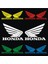 Honda Uyumlu Için Uyumlu Aksesuar Oto Motorsiklet Kask Sticker Set Kırmızı 2
