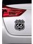 Route 66 Amblem Sticker Oto Motor Laptop Duvar Folyo Sticker 15 x 16 cm 3