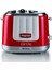 Party Time Hot Dog Makinesi Kırmızı 0206/00-650 Watt, 2 Sosis ve 2 Sandwich Ekmeğini Aynı Anda Hazırlama, 5 Farklı Kızartma Ayarı 1