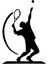 Tenis Oyuncusu Arka Cam Sticker 14 x 10 cm 1
