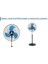 KCF276 130 Watt Sanayi Tipi Ayaklı Vantilatör 2