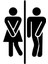 Sıkışmış Bay Wc Sticker Oto Motor Laptop Duvar Folyo Sticker 10X15 cm 1