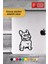 Sevimli Bulldog Sticker Oto Motor Laptop Duvar Folyo Sticker 20X32 cm 3