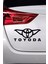 Toyoda Amblem Sticker Oto Motor Laptop Duvar Folyo Sticker 25 x 12 cm 2