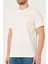 x Serüven %100 Organik Pamuk Erkek Düz Ekru Tişört Regular Fit / Normal Kesim 2
